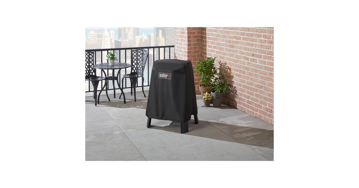 Weber Premium Abdeckhaube für Lumin Serie mit Stand, Schutzhaube(schwarz, für Lumin und Lumin Compact)