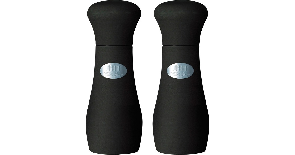 Weber Premium Salz- und Pfefferstreuer 17275, Pfeffer-/Salzstreuer(schwarz, Höhe 10cm)