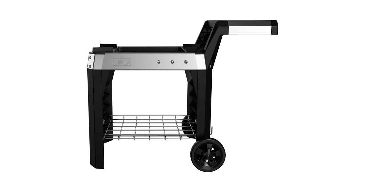 Weber Rollwagen 6539 für Pulse 1000 / 2000, Grillwagen(schwarz/silber)