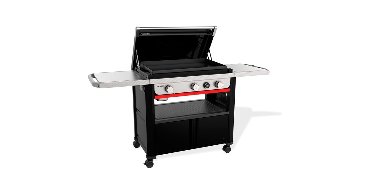Weber SLATE GPD Premium Plancha, 76cm, Gasgrill(schwarz/silber)