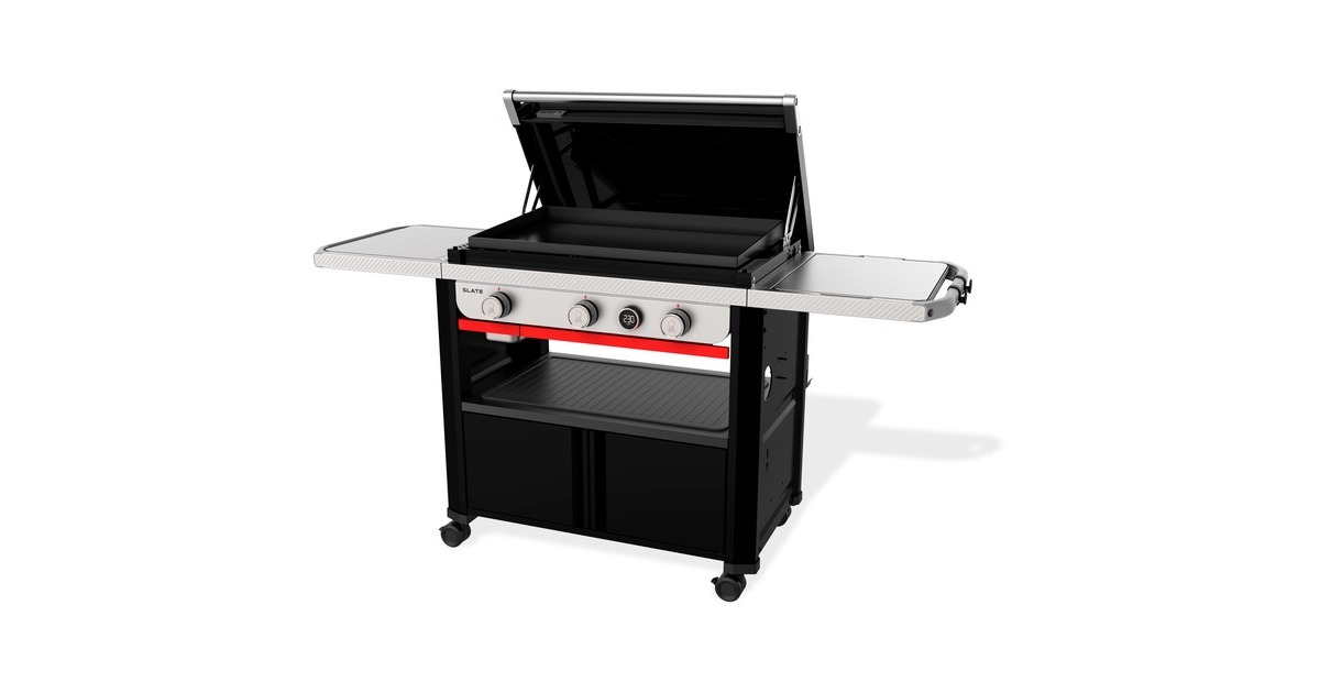 Weber SLATE GPD Premium Plancha, 76cm, Gasgrill(schwarz/silber)