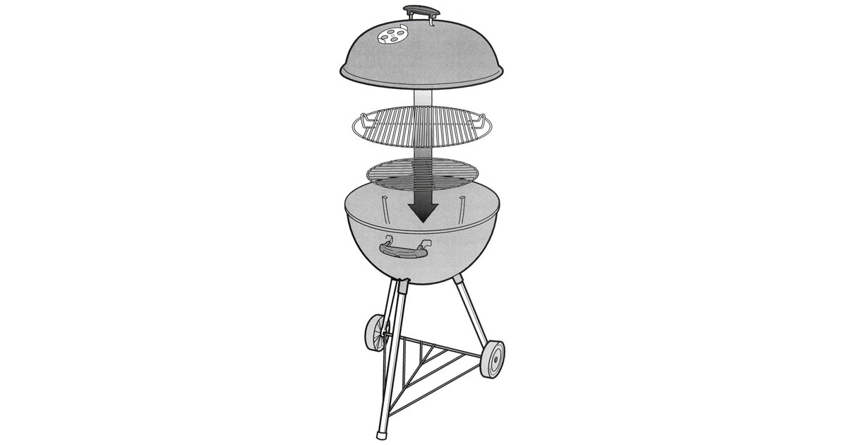 Weber Triangel für Grills Ø 57cm, Ersatzteil(silber)