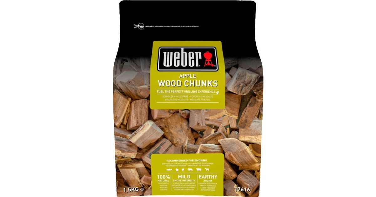 Weber Wood Chunks Apfelholz 17616, Räucherchips(1,5kg)