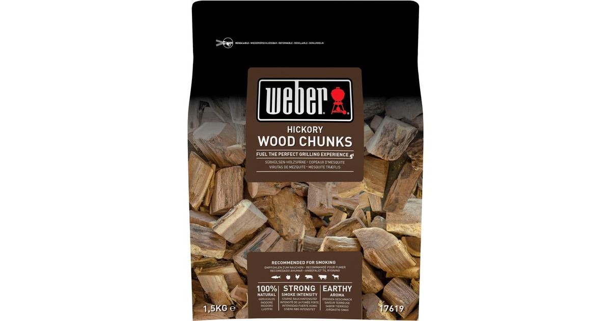 Weber Wood Chunks Hickory 17619, Räucherchips(1,5kg)