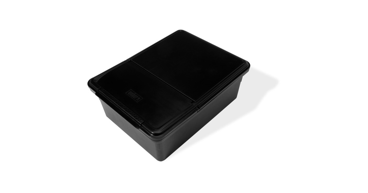 Weber Works Aufbewahrungsbehälter, einsetzbar in Seitentisch(schwarz, für SLATE GPD Premium Plancha)