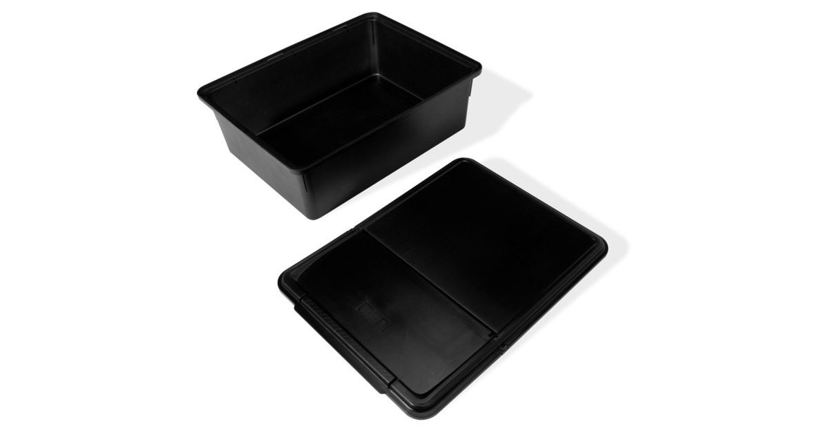 Weber Works Aufbewahrungsbehälter, einsetzbar in Seitentisch(schwarz, für SLATE GPD Premium Plancha)