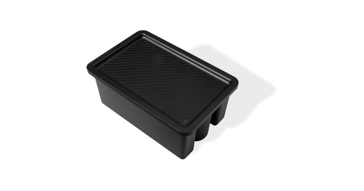 Weber Works tragbarer Aufbewahrungskorb, 2-teilig, für Seitentisch, Korbeinsatz(schwarz, für SLATE GPD Premium Plancha)