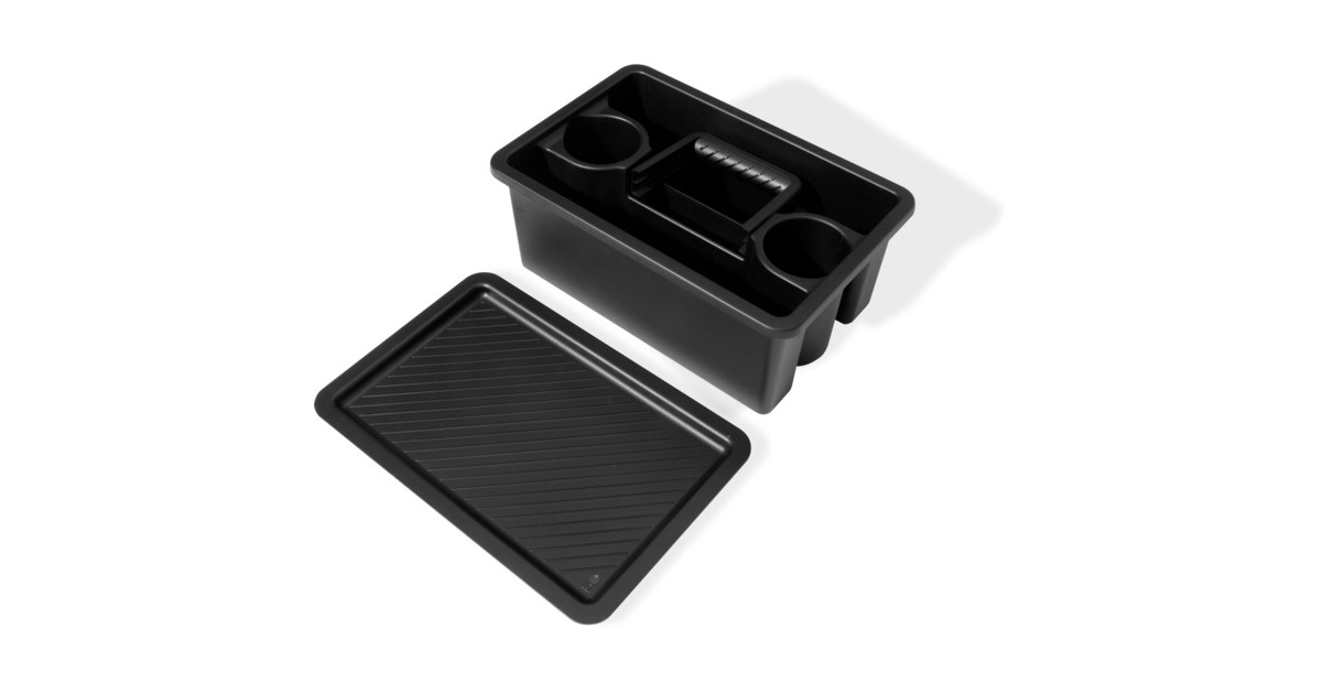 Weber Works tragbarer Aufbewahrungskorb, 2-teilig, für Seitentisch, Korbeinsatz(schwarz, für SLATE GPD Premium Plancha)