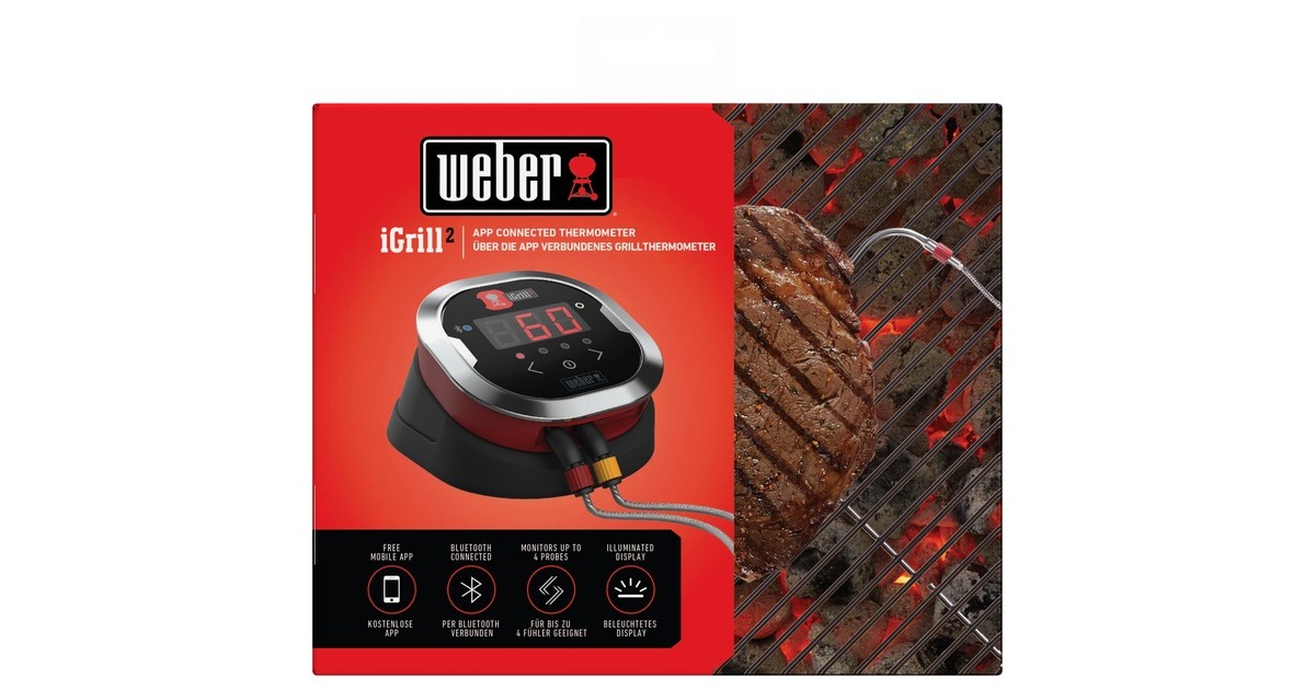 Weber iGrill 2 mit zwei Messfühlern 7221, Thermometer