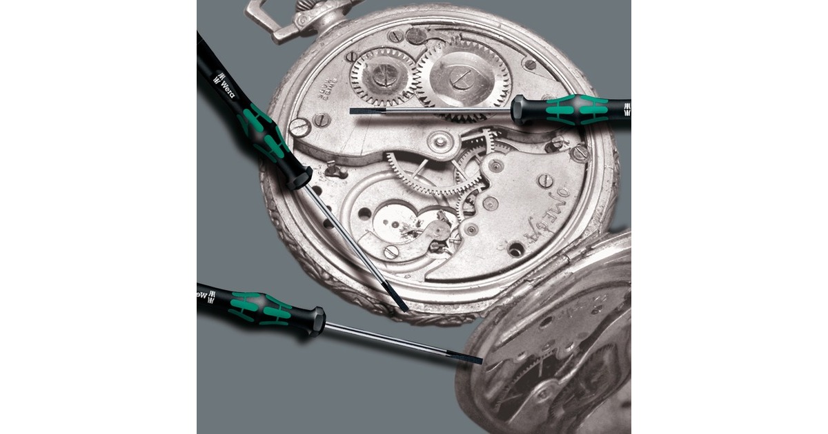 Wera 1013 Kraftform Micro Bits-Handhalter, Schraubendreher(schwarz/grün)