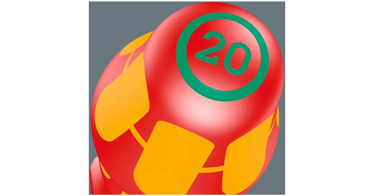 Wera 160 i/162 i/167 i/9 Schraubendrehersatz Kraftform Plus Serie 100, VDE(rot/gelb, 9-teilig, mit Lasertip)