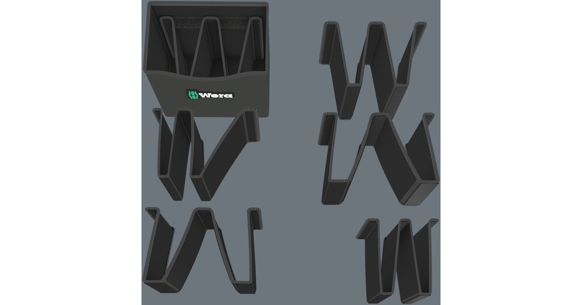 Wera 2go 4 Werkzeug-Köcher, Tasche(schwarz, mit Tragegriff)