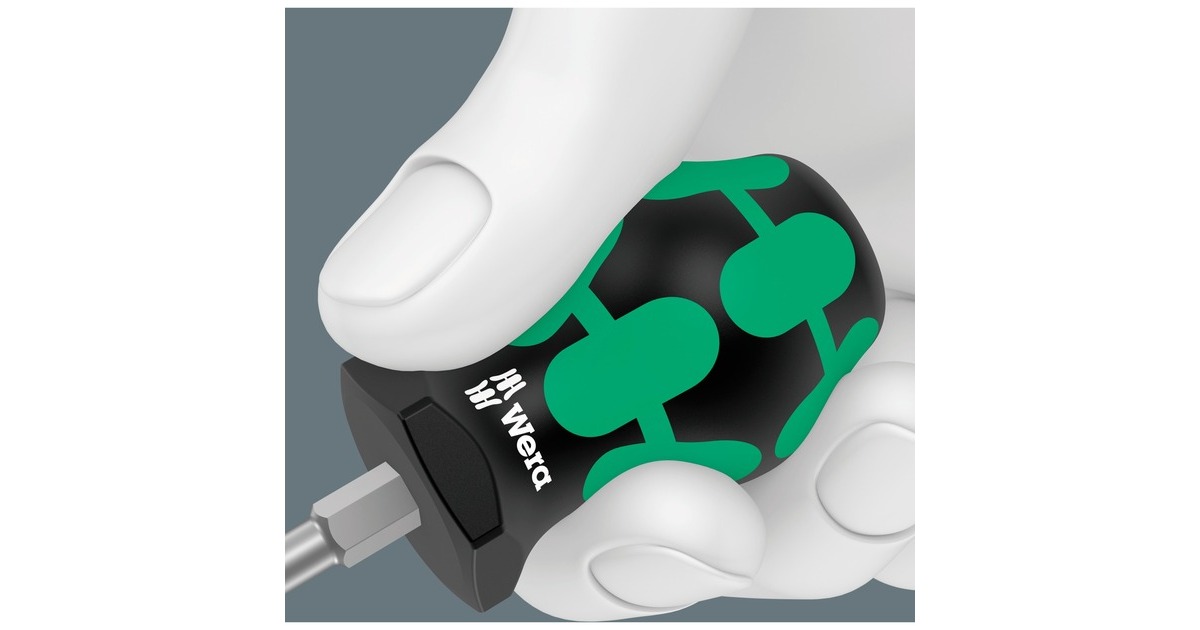 Wera 300/7 Mix 2 Schraubendreher-Satz Kraftform Plus(schwarz/grün, 7-teilig, Lasertip)