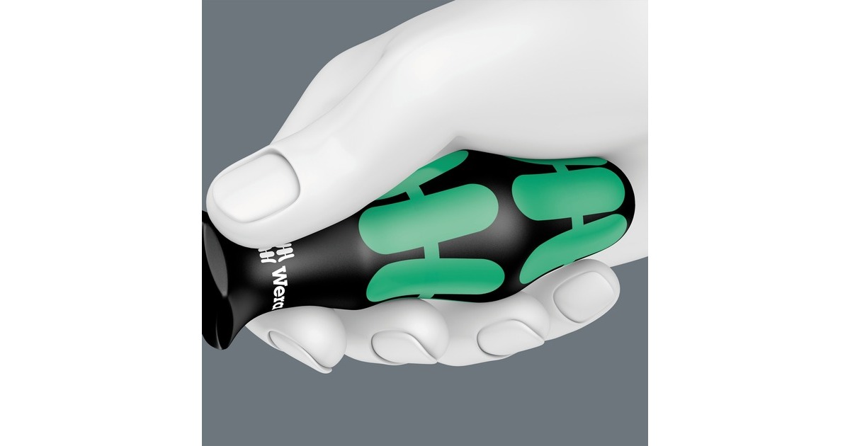 Wera 335/350/355/3 Schraubendrehersatz Kraftform Plus, lang(schwarz/grün, Kraftform Plus, Lasertip)