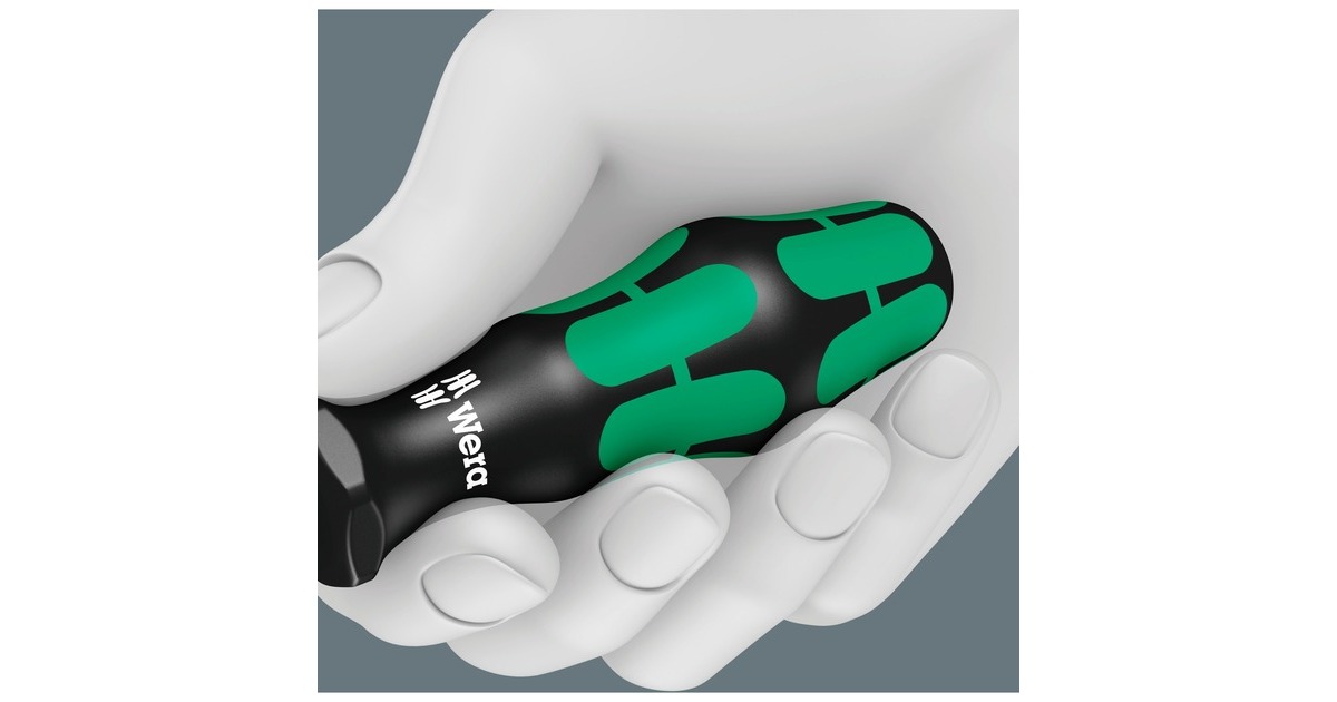 Wera 367/7 TORX HF Schraubendrehersatz Kraftform Plus + Rack(schwarz/grün, 7-teilig, mit Haltefunktion)