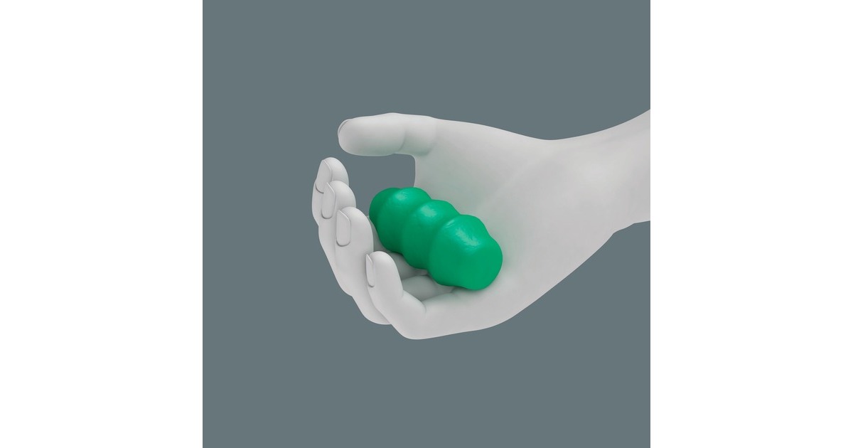 Wera 393 S Bits-Handhalter extra slim, mit flexiblem Schaft, Schraubendreher(schwarz/grün)