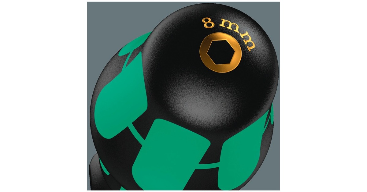 Wera 395 HO/3 Sanitär Steckschlüssel-Schraubendrehersatz(schwarz/grün, 3‑teilig, mit Hohlschaft)