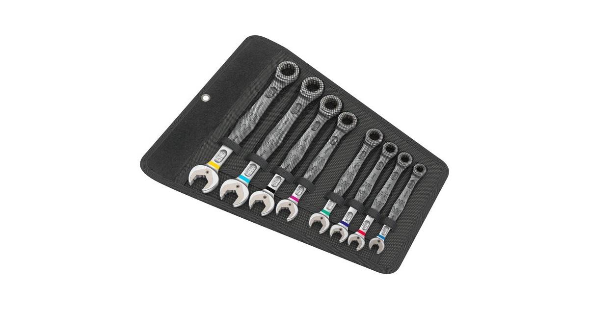 Wera 6000 Joker 8 Imperial Set 1, 8-teilig, Schraubenschlüssel(Ringratschenschlüssel mit Haltefunktion)