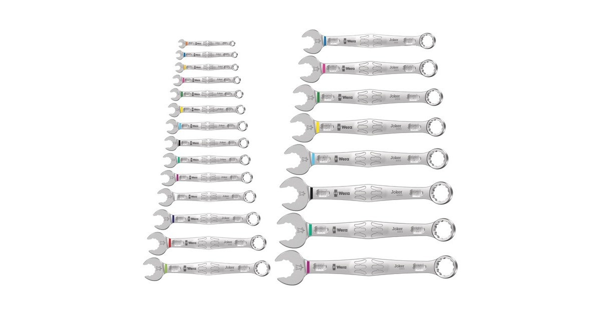 Wera 6003 Joker 22 Set 1, Schraubenschlüssel(Ringmaulschlüssel-Satz)