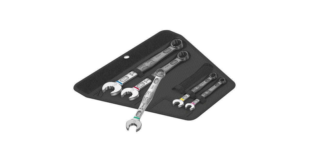 Wera 6003 Joker 5 Set 1, 5-teilig, Schraubenschlüssel(Ringmaulschlüssel-Satz)