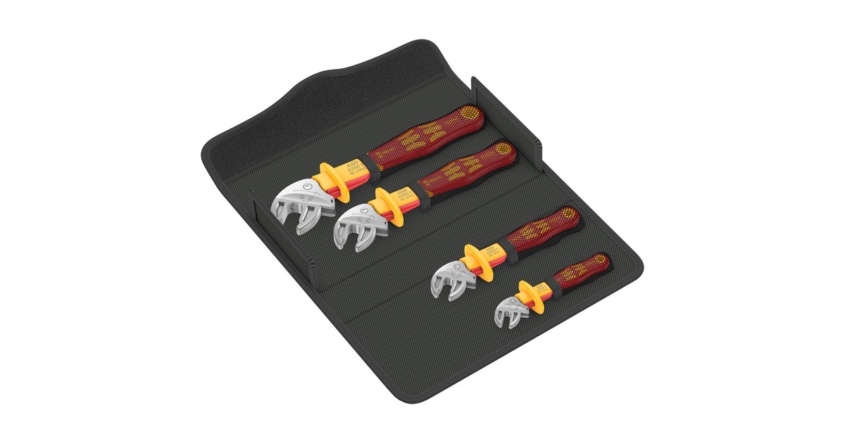 Wera 6004 Joker 4 Set 1 VDE, für SW 7-19, Schraubenschlüssel(rot/gelb, 4-teilig)