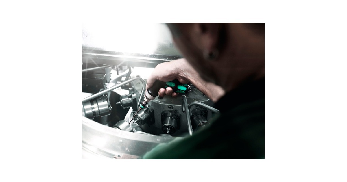 Wera 7445/46/47 Kraftform Drehmomentschraubendreher-Satz 2,5-55,0 in.lbs.(schwarz/grün, 27-teilig, mit Rapidaptor Schnellwechselfutter)