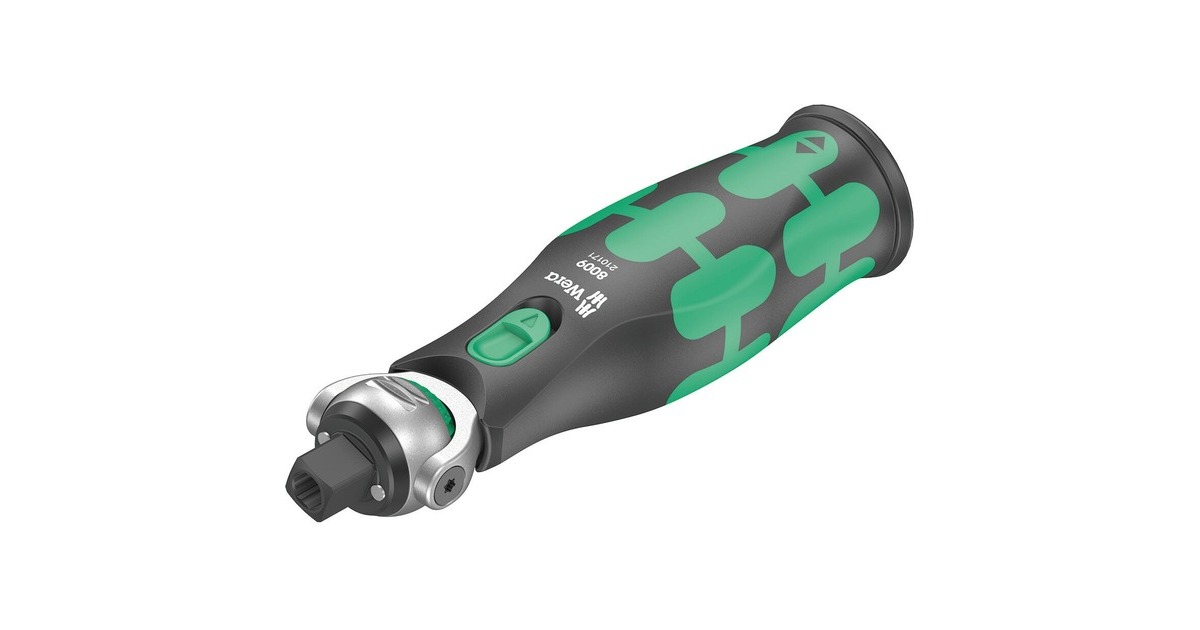 Wera 8009 Zyklop Pocket Set 1, 13-teilig, Bit-Satz(schwarz/grün, Umschaltknarre für 3/8