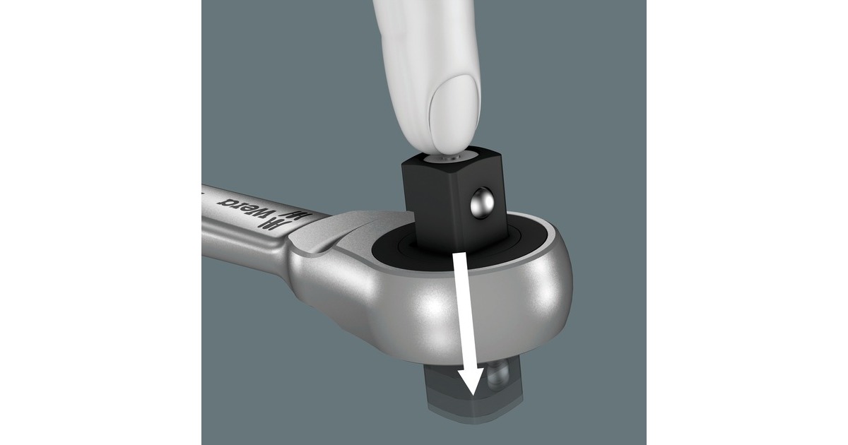 Wera 8100 SA 10 Zyklop Metal-Knarrensatz, zöllig, 1/4