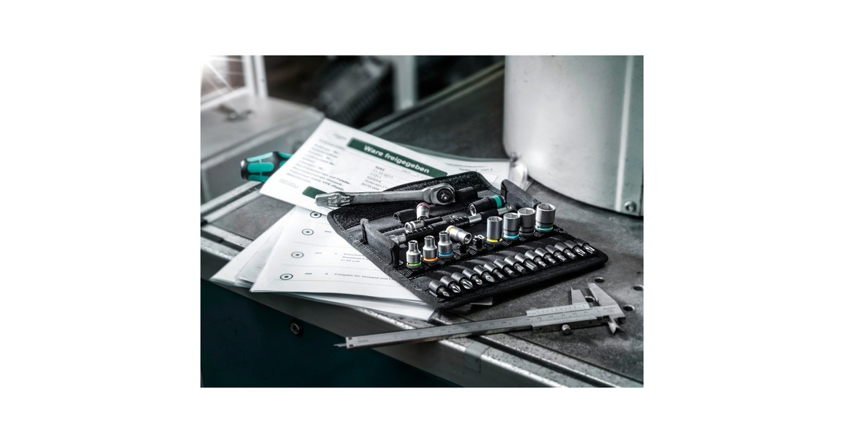 Wera 8100 SA 10 Zyklop Metal-Knarrensatz, zöllig, 1/4