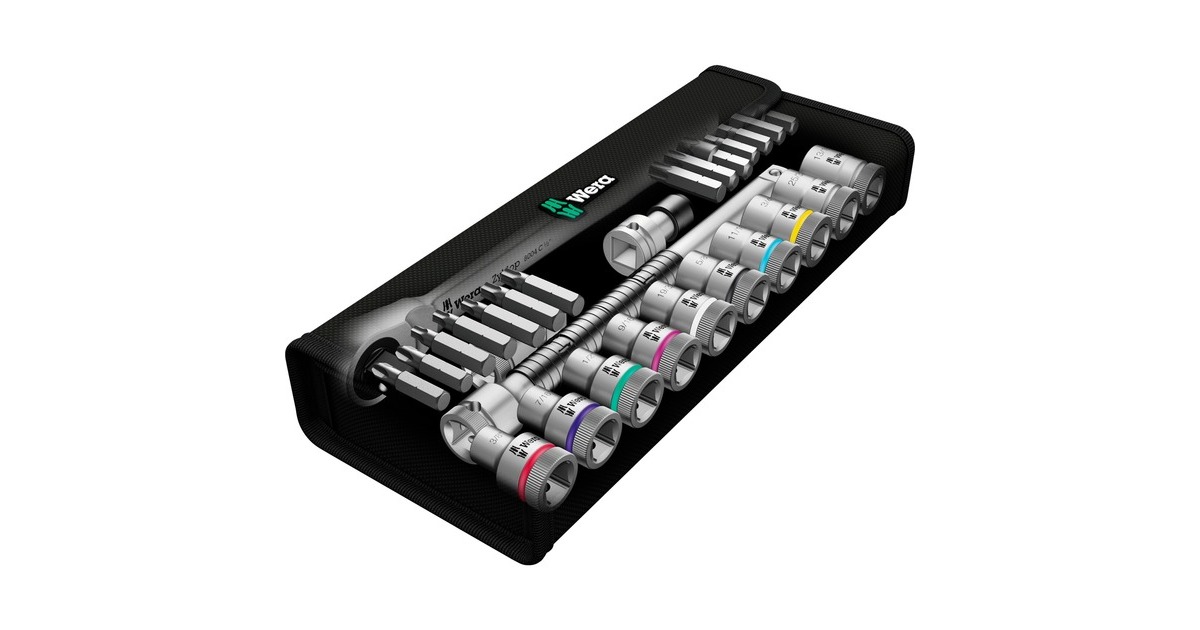 Wera 8100 SC 11 Zyklop Metal-Knarrensatz, zöllig, 1/2