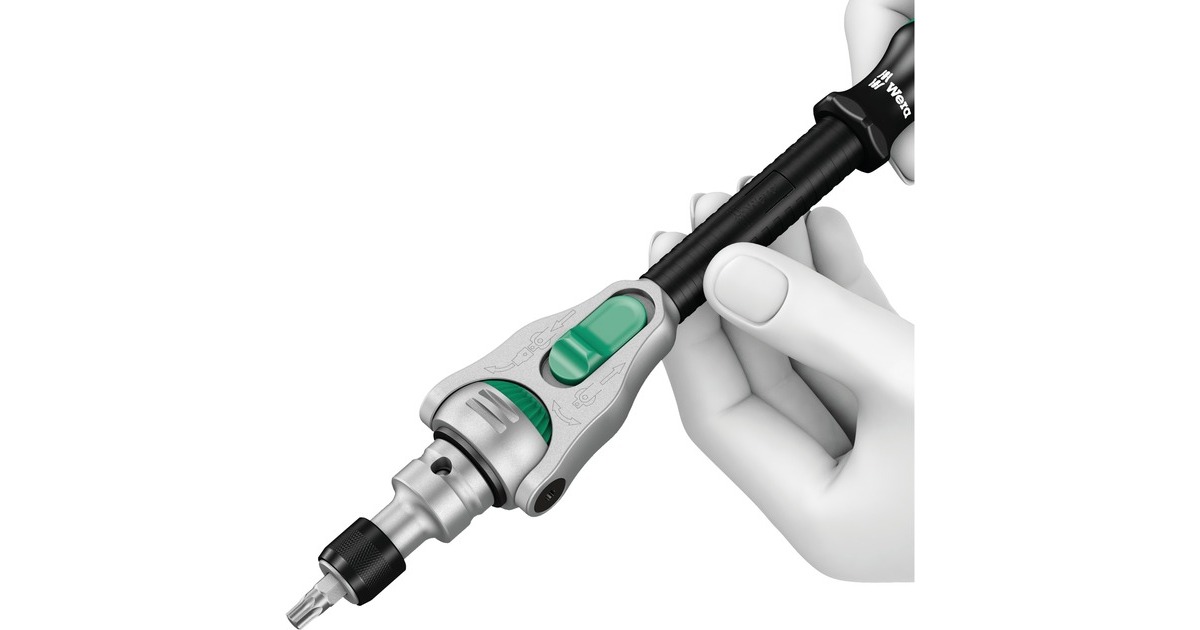 Wera 8100 SC 6 Zyklop Speed-Knarrensatz, 28-teilig, Werkzeug-Set(schwarz/grün, 1/2