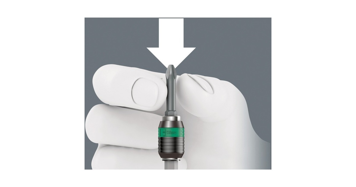 Wera 826 T Kraftform Turbo Bits-Handhalter, Schraubendreher(schwarz/grün, mit Rapidaptor Schnellwechselfutter)