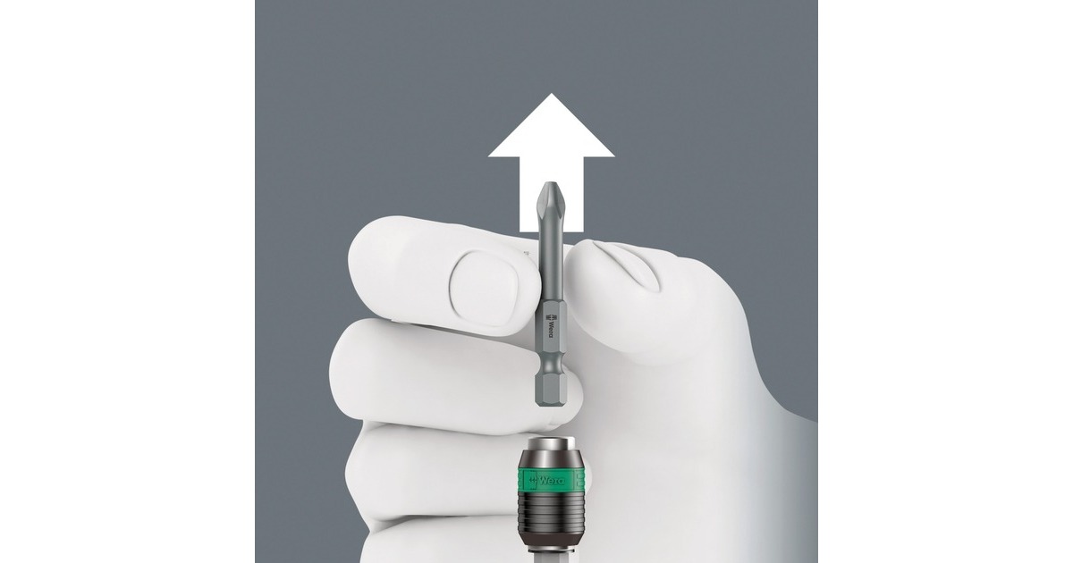 Wera 826 T Kraftform Turbo Bits-Handhalter, Schraubendreher(schwarz/grün, mit Rapidaptor Schnellwechselfutter)