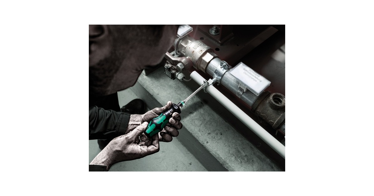 Wera 826 T Kraftform Turbo Bits-Handhalter, Schraubendreher(schwarz/grün, mit Rapidaptor Schnellwechselfutter)