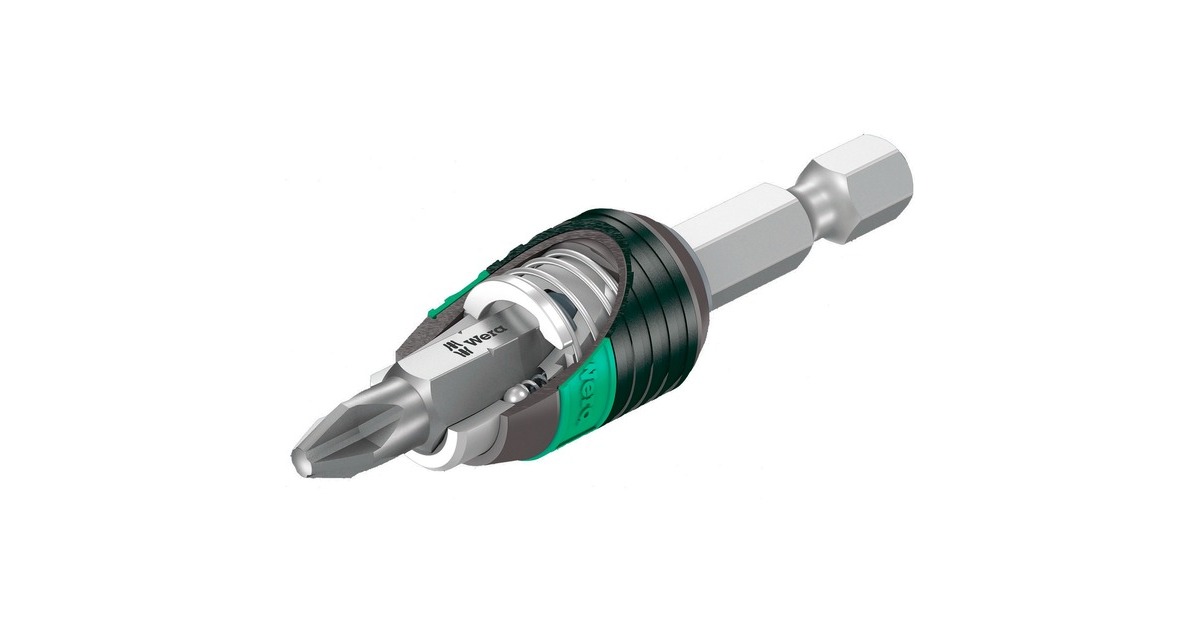 Wera 844/7 Gewindebohrer-Bit-Satz, Gewinde-Reparatur(schwarz/grün, 7-teilig)