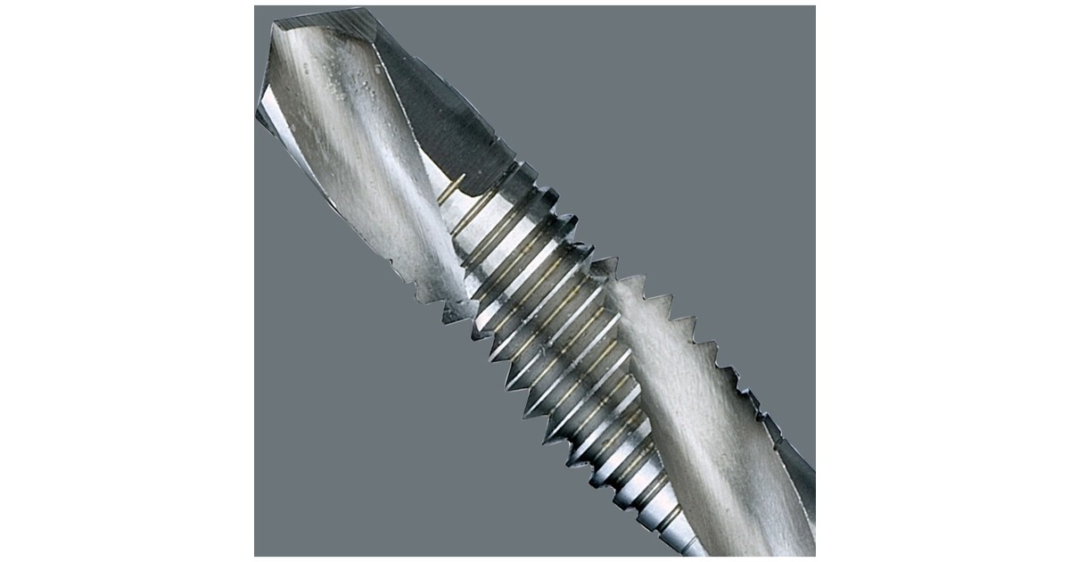 Wera 847/7 Kombigewindebohrer-Bit-Satz, Gewinde-Reparatur(schwarz/grün, 7-teilig)