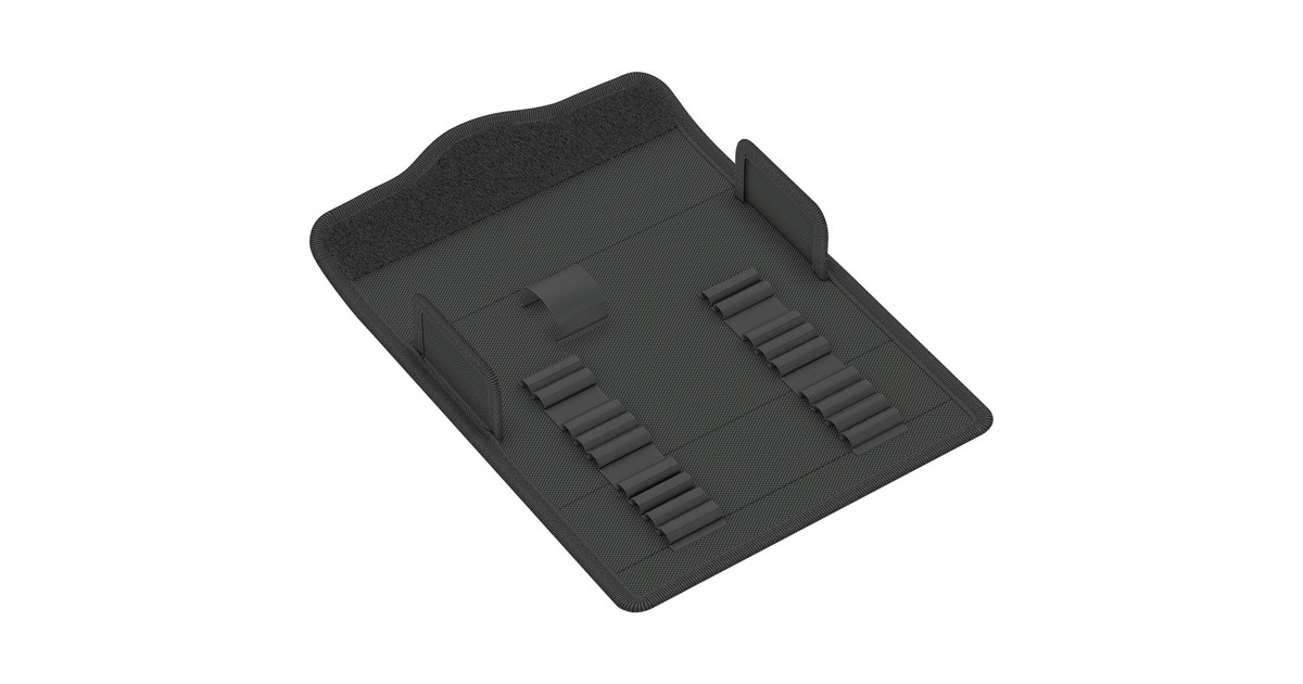 Wera 9467 Textile Box für Kraftform Kompakt 900, leer, Werkzeugbox(schwarz, für Steckschlüssel- und Bit-Satz 19-teilig)