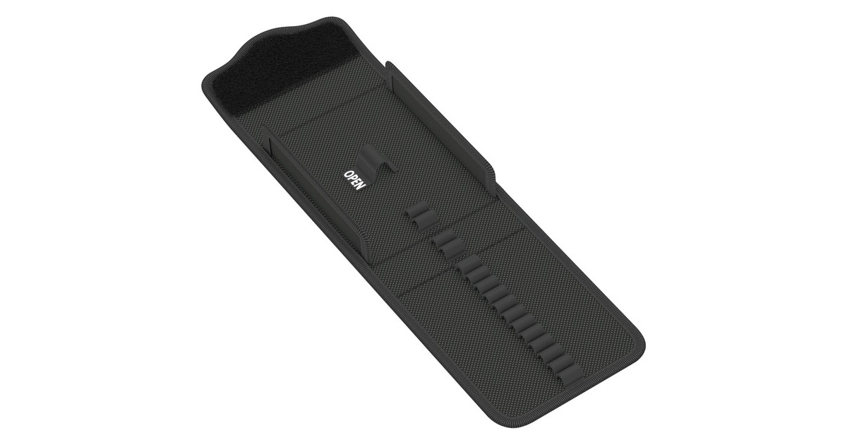 Wera 9470 Textile Box für Kraftform Kompakt 400 RA, leer, Werkzeugbox(schwarz, für Steckschlüssel- und Bit-Satz 17-teilig)