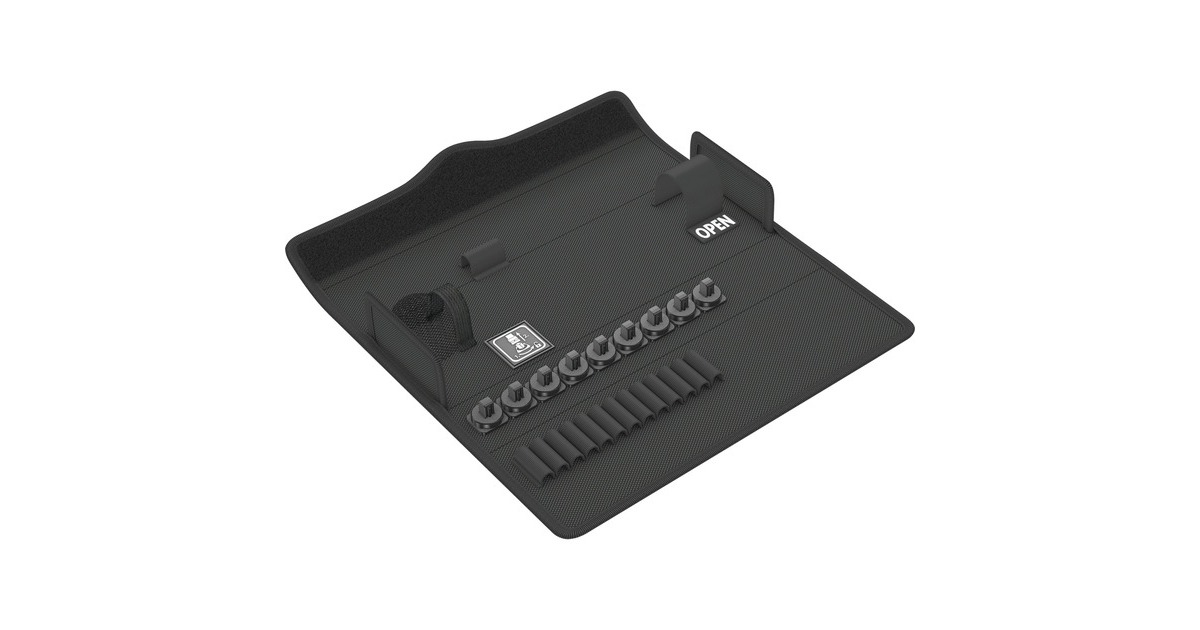 Wera 9472 Textile Box für Safe-Torque, leer, Werkzeugbox(schwarz, für Drehmomentschlüssel-Satz 23-teilig)