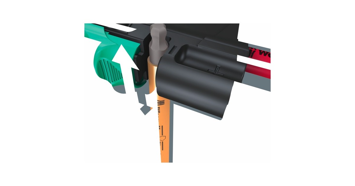 Wera 950/7 Hex-Plus Multicolour Magnet 1 Winkelschlüsselsatz, 7-teilig, Schraubendreher(mit Halteclip)