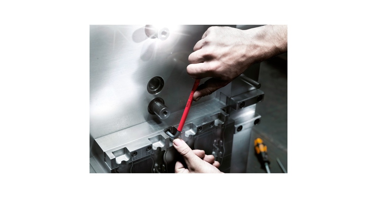 Wera 950/9 Hex-Plus Multicolour 1 Winkelschlüsselsatz, 7-teilig, Schraubendreher(mit Halteclip, BlackLaser-Oberfläche)