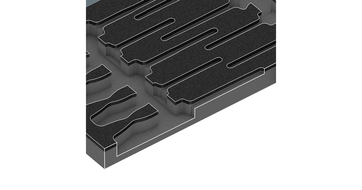 Wera 9711 Schaumstoffeinlage VDE Schraubendreher-Set 1, 16‑teilig(schwarz/grau, in Schaumstoffeinlage für Werkstattwagen)