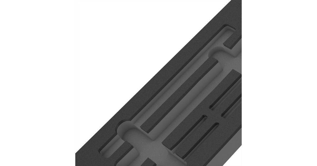 Wera 9882 Schaumstoffeinlage für Hammer Set 1, leer(schwarz/grau, für Tool Rebel Werkstattwagen)