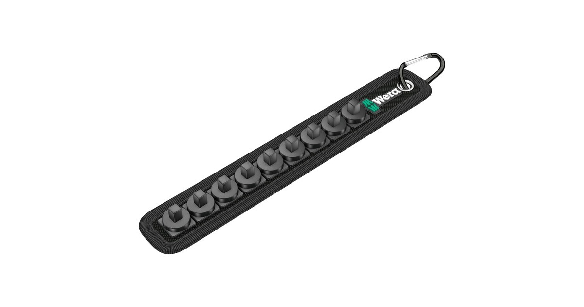 Wera Belt 9-teilig unbestückt, 1/4", Halterung(schwarz, Textilgurt)
