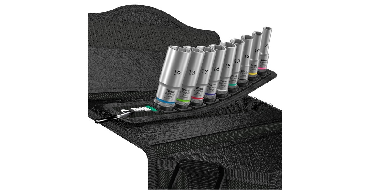 Wera Belt B Deep 1 Steckschlüsseleinsatz-Satz, 3/8