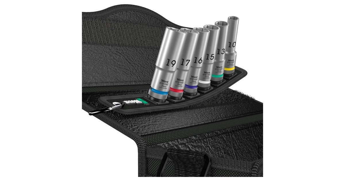 Wera Belt C Deep 1 Steckschlüsseleinsatz-Satz, 1/2