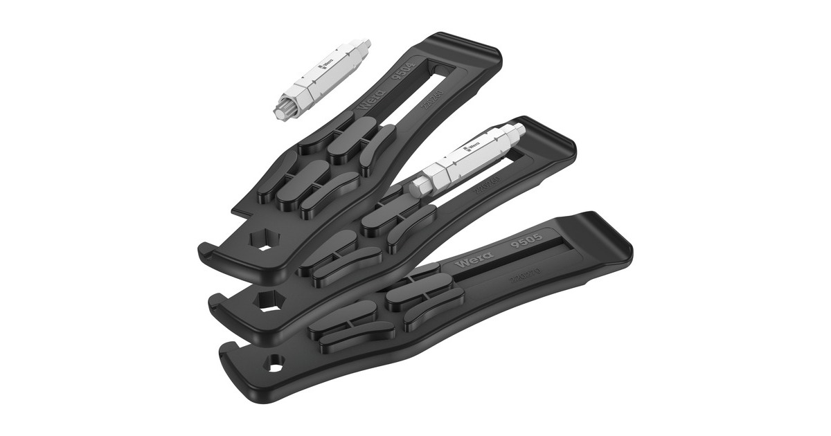 Wera Bicycle Set 15, 5-teilig, Schraubenschlüssel(schwarz, Reifenheber + Bit = Schraubwerkzeug)