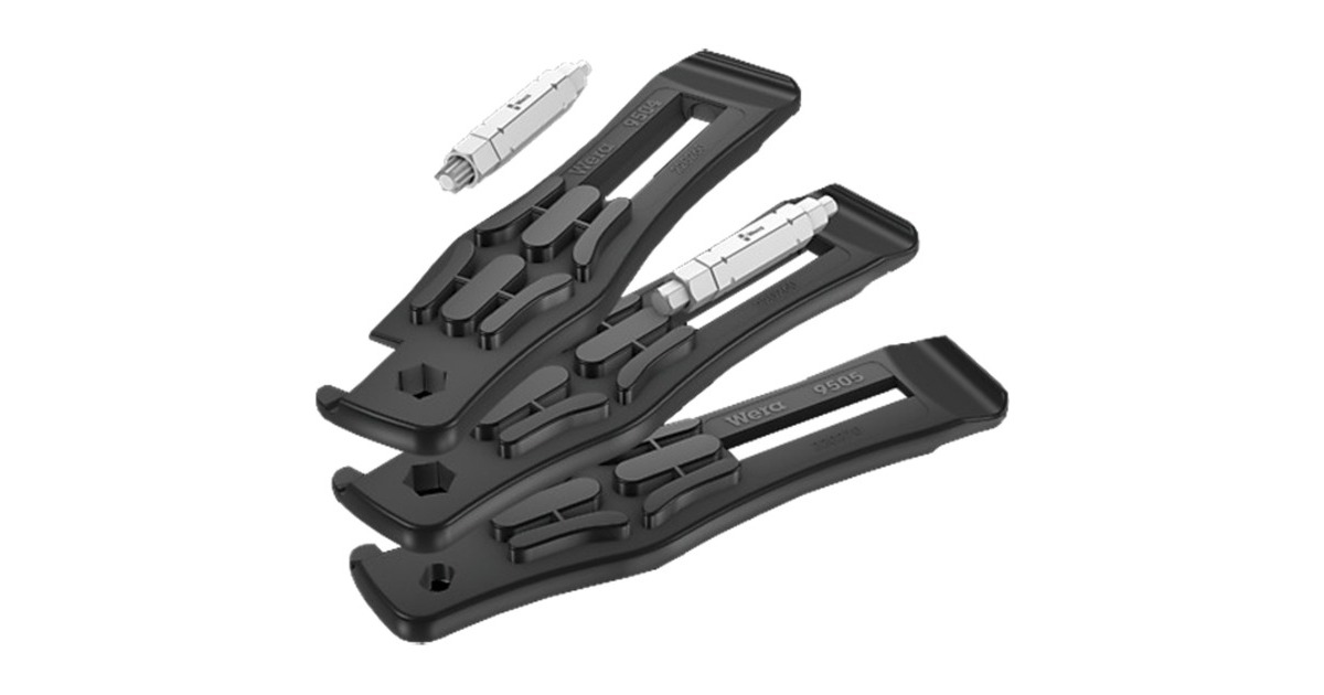 Wera Bicycle Set 15, 5-teilig, Schraubenschlüssel(schwarz, Reifenheber + Bit = Schraubwerkzeug)
