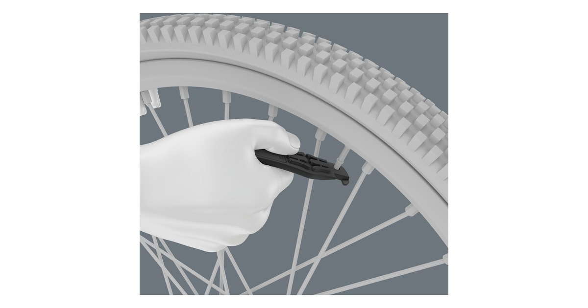 Wera Bicycle Set 15, 5-teilig, Schraubenschlüssel(schwarz, Reifenheber + Bit = Schraubwerkzeug)