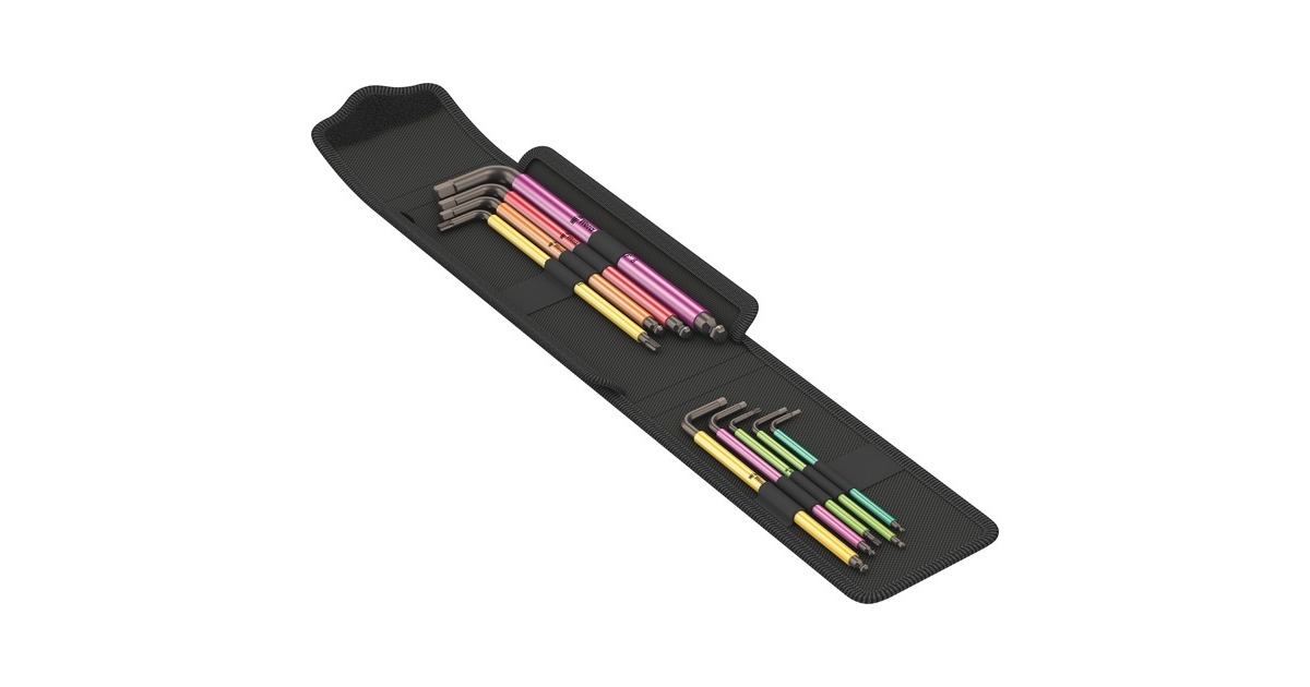 Wera Bicycle Set 4, Schraubendreher(schwarz, 9-teilig, in robuster Falttasche)